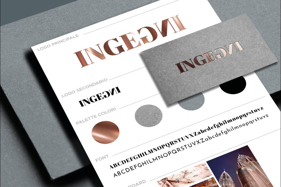 Studio logo e biglietti da visita nobilitati